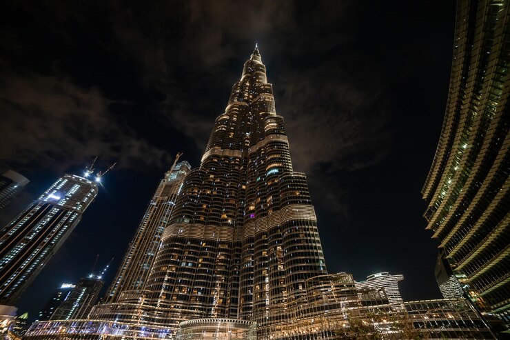 Dubai burj Khalifa – night