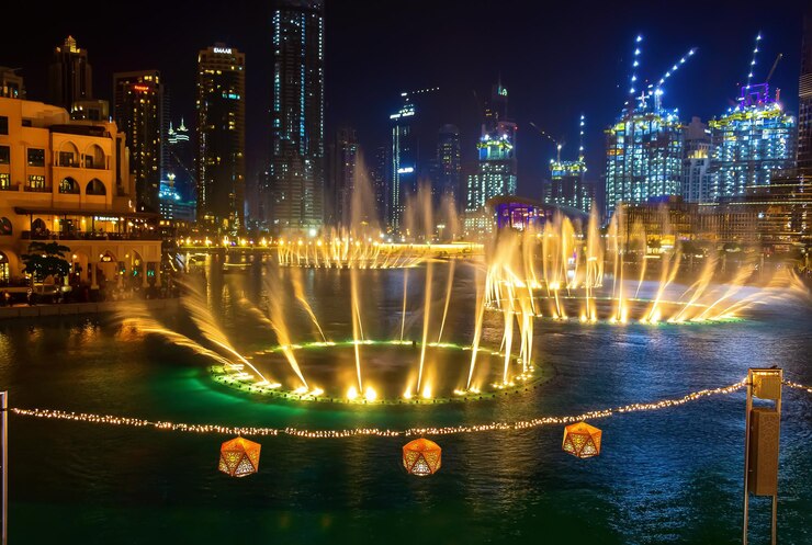 Dubai dancing fountains Dubai