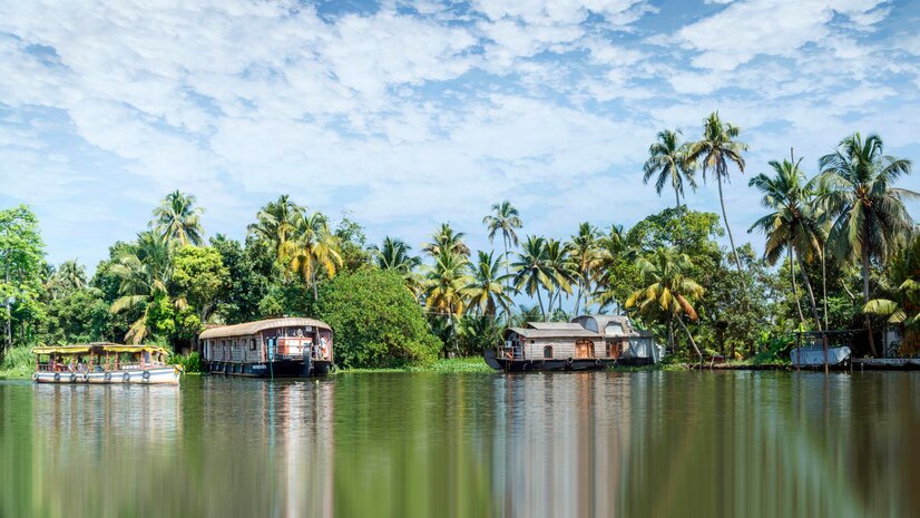 backwaters kerala alappuzha-allappey is best known houseboat cruises