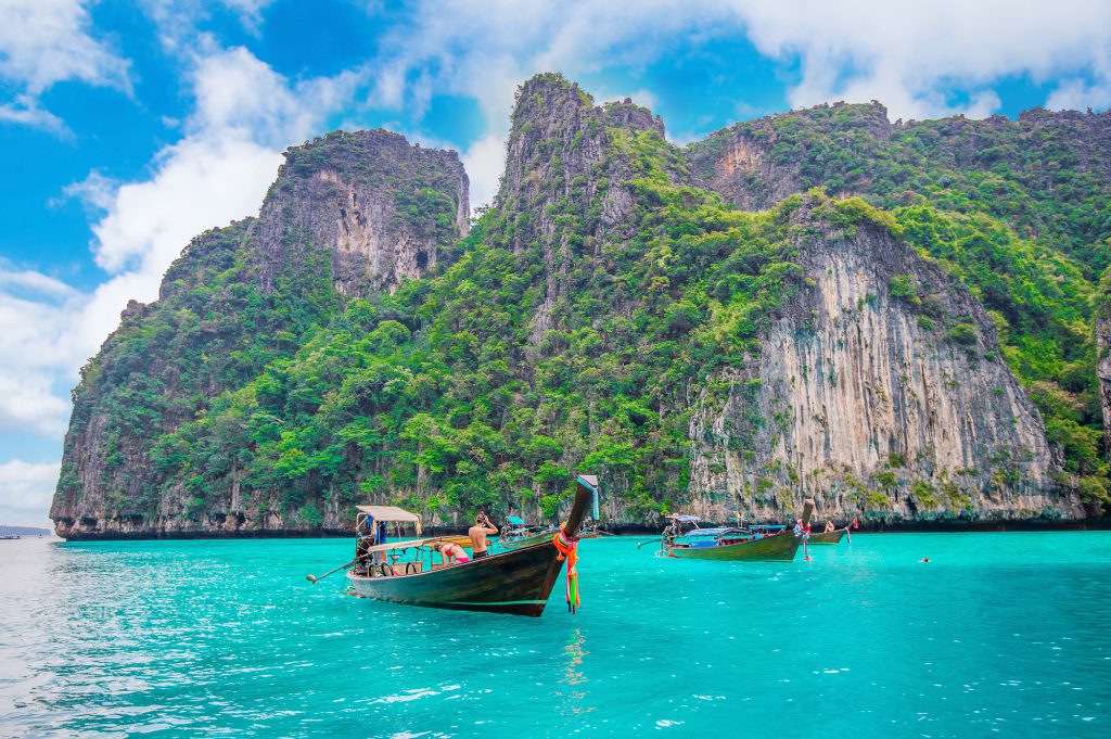 Maya bay in Phi Phi Island, Krabi Th